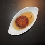 Osttiroler Käspressknödel in klarer Suppe, Suppeneinlage